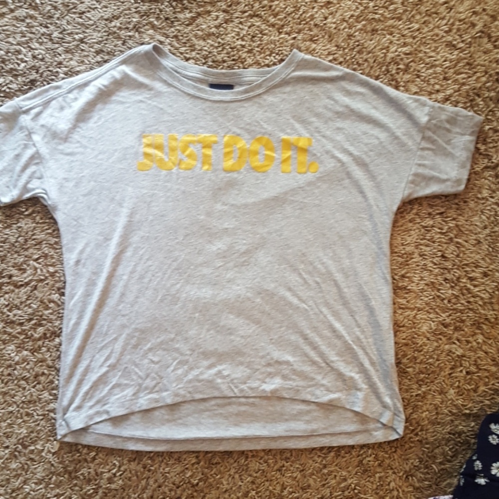 Gray and Gold Nike Shirt